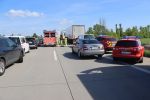 VU PKW/PKW - 1 Pers eingeschlossen - Fahrzeugbrand
