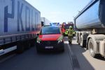 VU PKW/PKW - 1 Pers eingeschlossen - Fahrzeugbrand