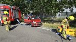Verkehrsunfall mit eingeklemmter Person