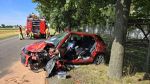 Verkehrsunfall mit eingeklemmter Person