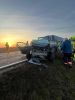 Verkehrsunfall LKW gegen PKW - 1 Person eingeklemmt