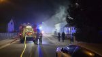 Brand Carport am Gebäude