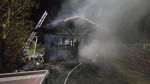 Brand Carport am Gebäude