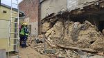 Abbruchhaus stürzt ein
