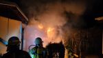 Feuer in Gartenanlage