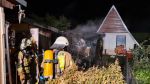 Feuer in Gartenanlage
