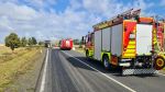 Traktor mit Hydraulikschaden, ausl. Stoffe