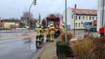 größere Ölspur, durch Ortslage