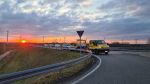PKW/Motorrad auf BAB - Austritt Benzin; .