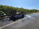 PKW - Fahrzeugbrand auf BAB