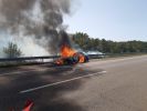 PKW - Fahrzeugbrand auf BAB